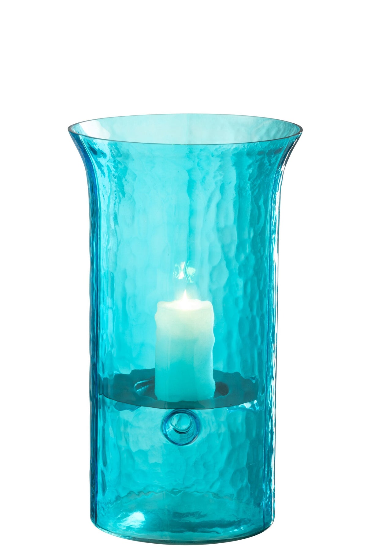 Windlicht Tarifa Smal Glas Azuur Large
