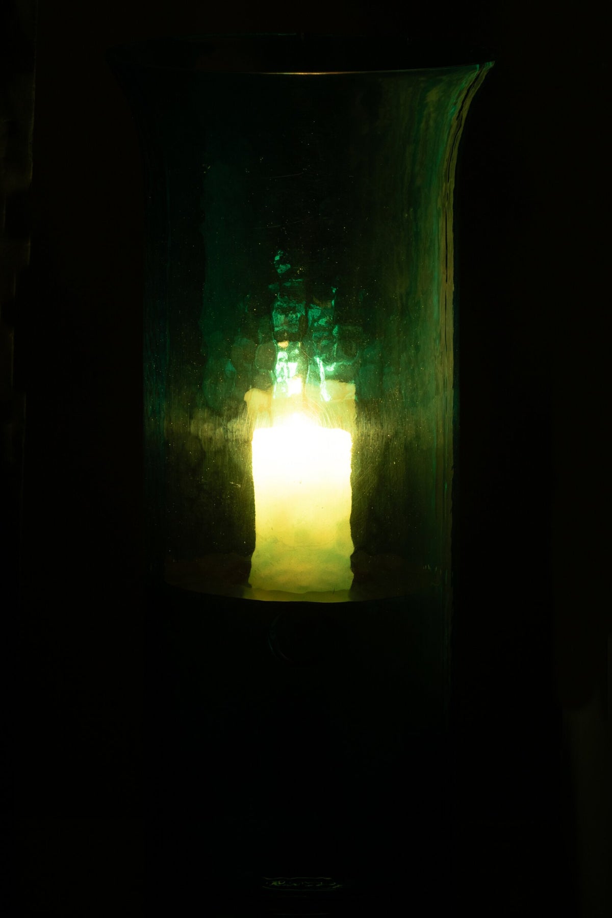 Windlicht Tarifa Smal Glas Azuur Extra Large