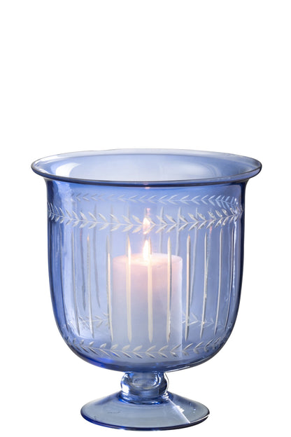 Windlicht/Vaas Tarifa Glas Blauw