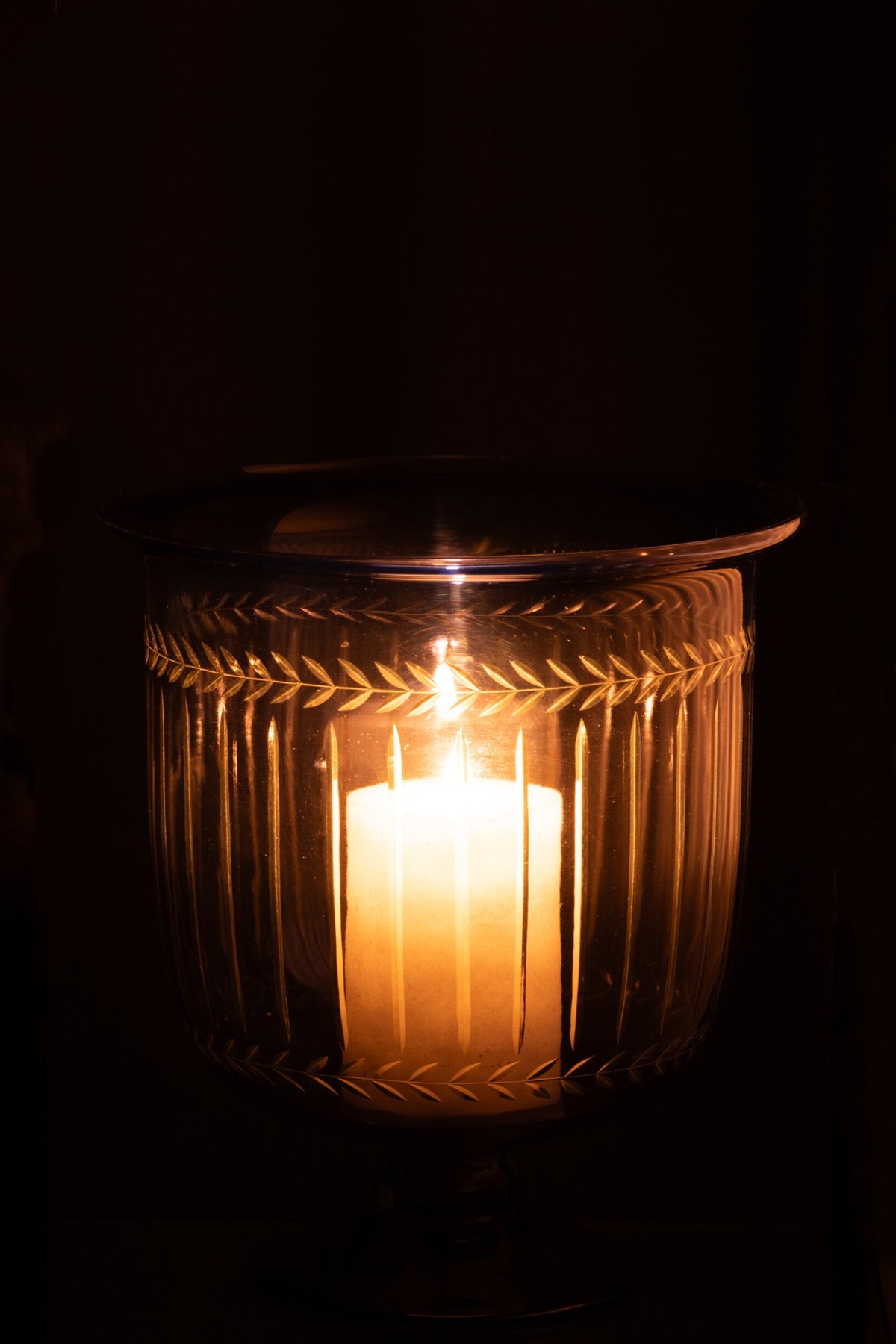 Windlicht/Vaas Tarifa Glas Blauw