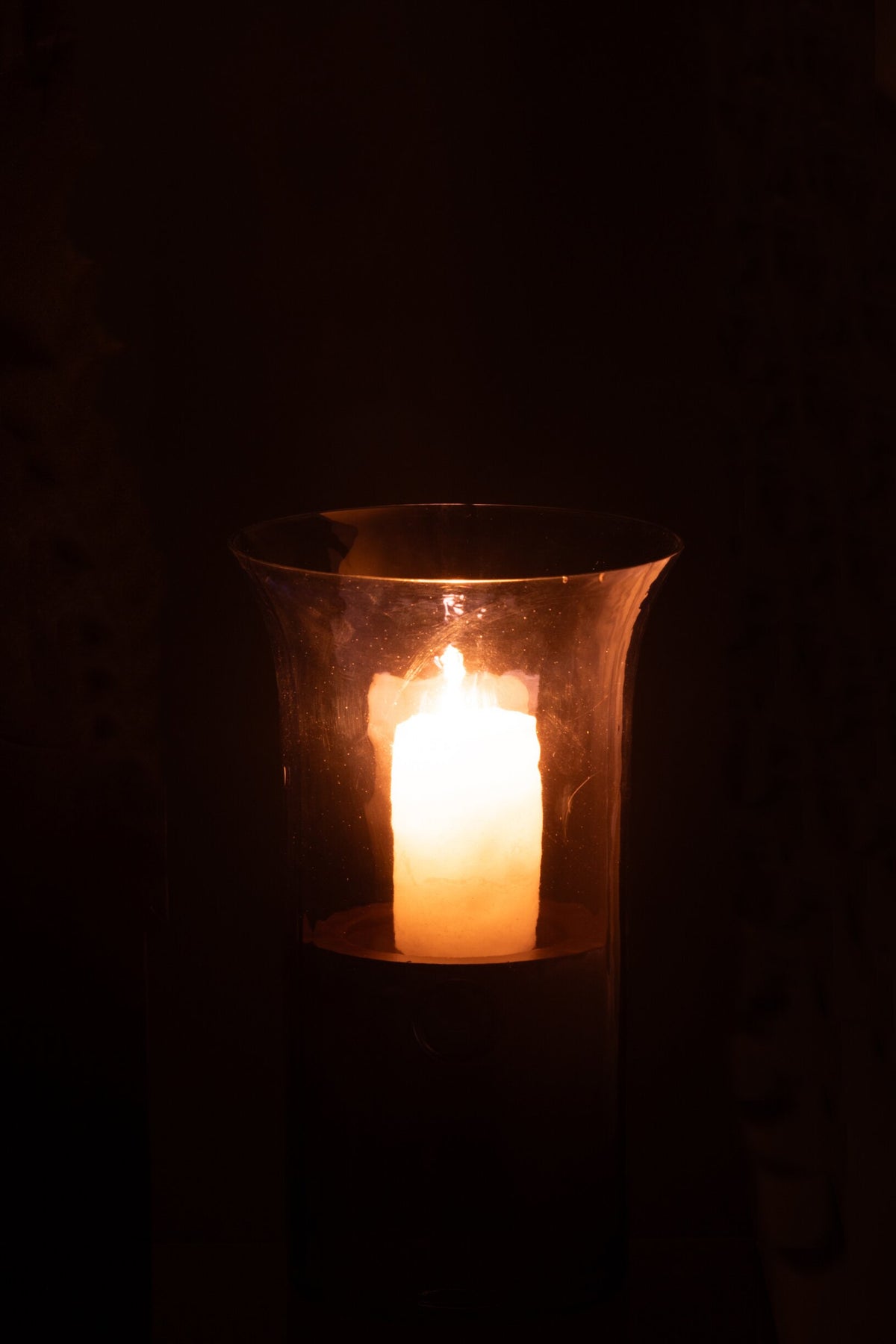 Windlicht Tarifa Smal Glas Blauw Small