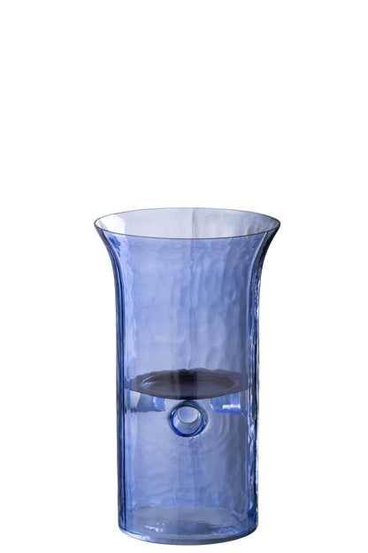 Windlicht Tarifa Smal Glas Blauw Small