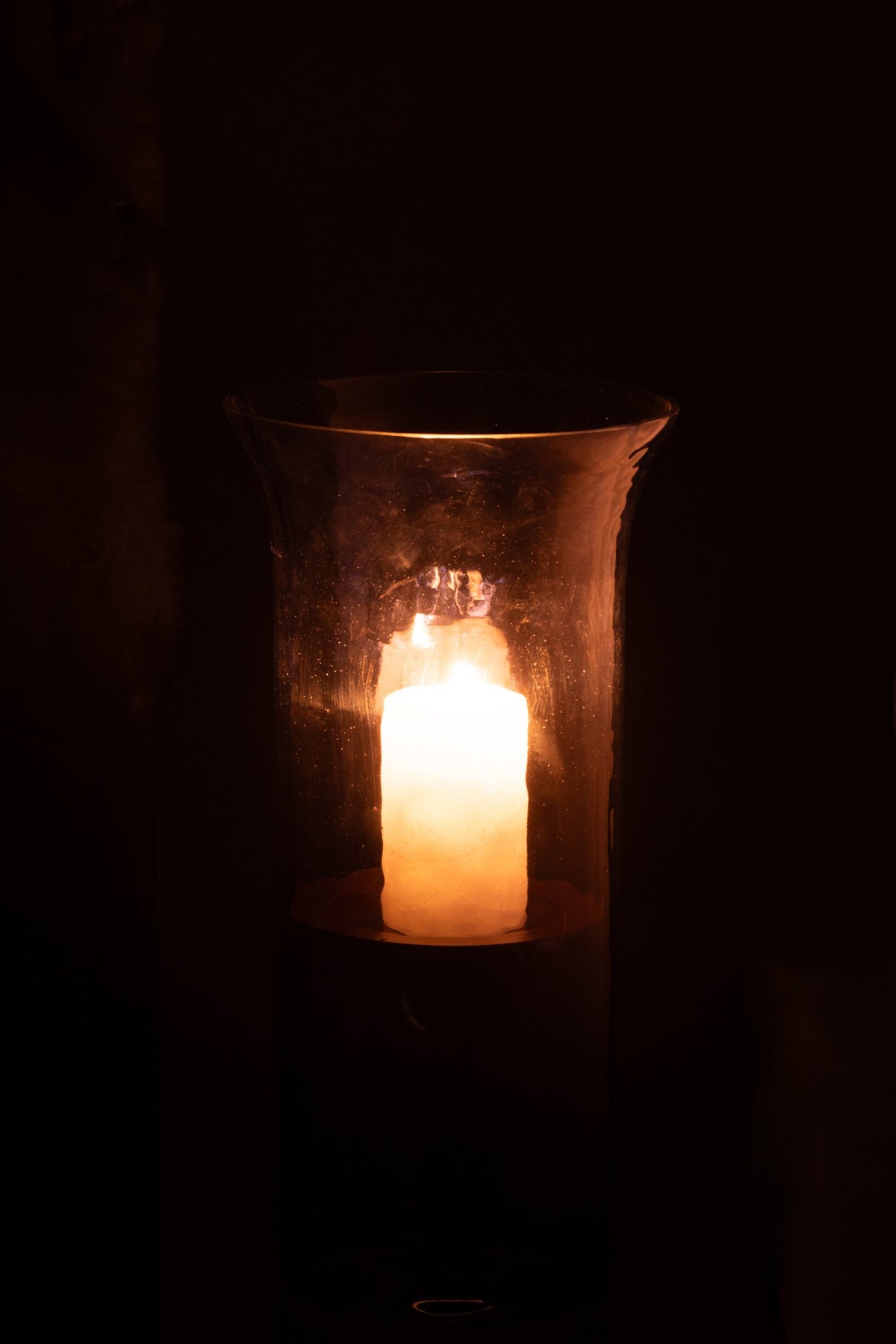 Windlicht Tarifa Smal Glas Blauw Medium