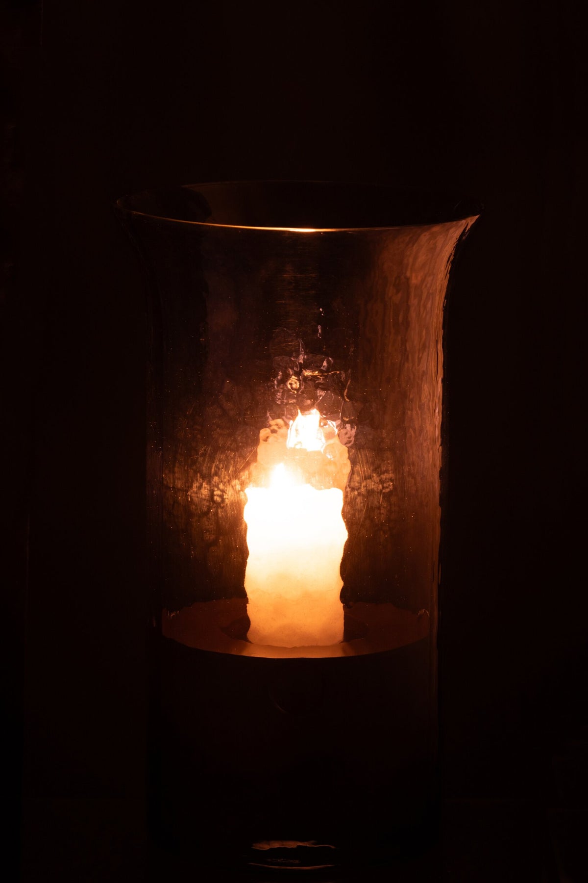 Windlicht Tarifa Smal Glas Blauw Large