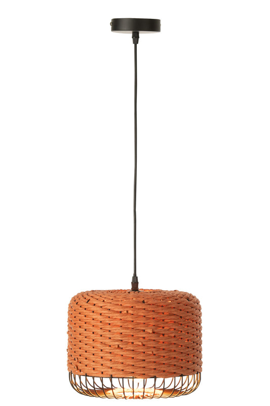Plafonnier en métal orange