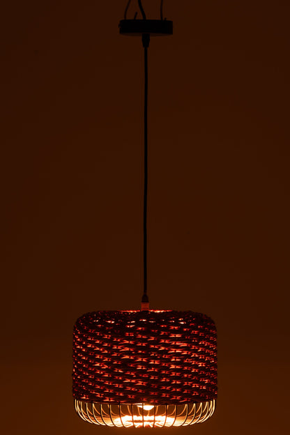 Plafonnier en métal orange