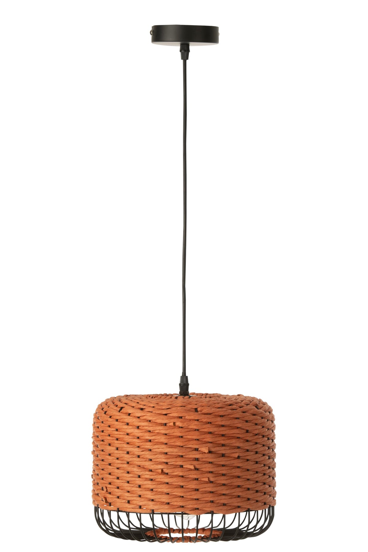 Plafonnier en métal orange