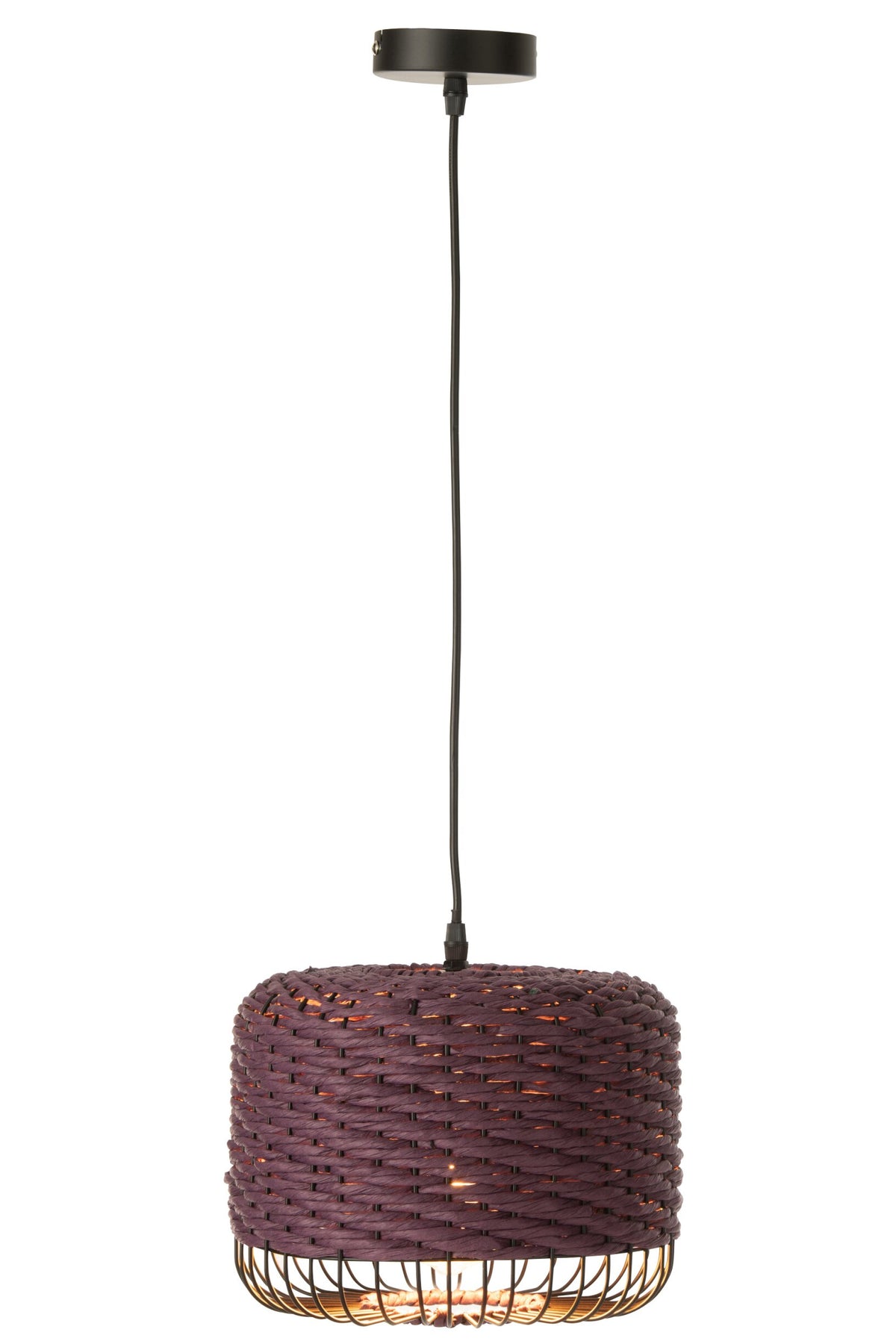 Plafonnier en métal violet
