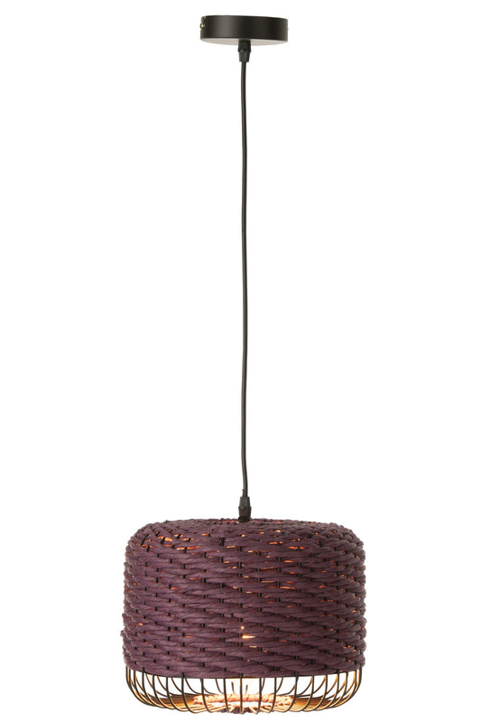 Plafonnier en métal violet