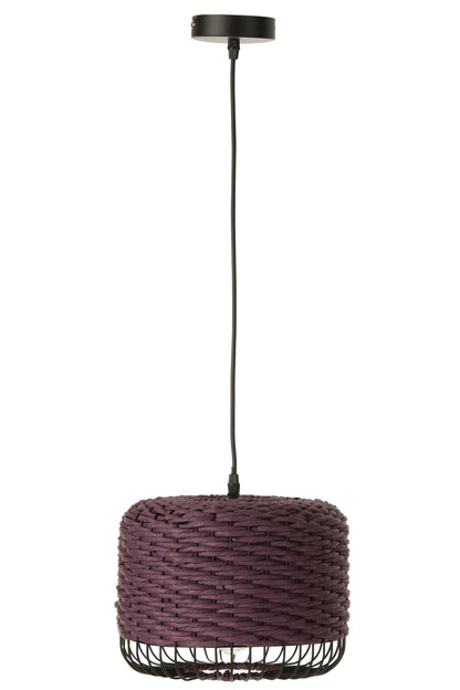 Plafonnier en métal violet