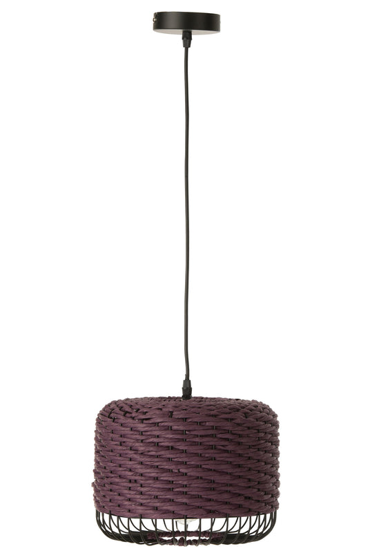 Plafonnier en métal violet