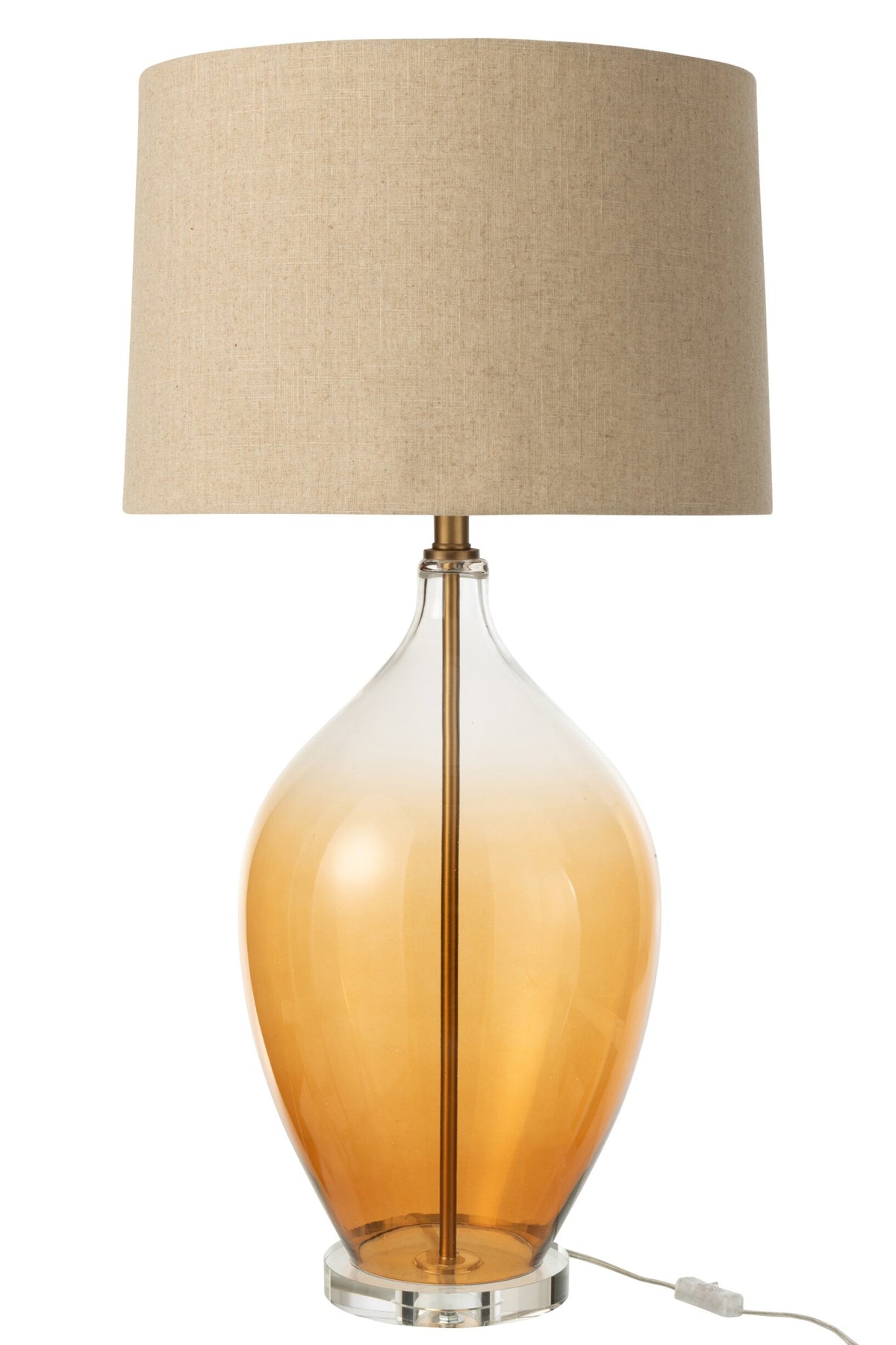 Table lamp amber glass