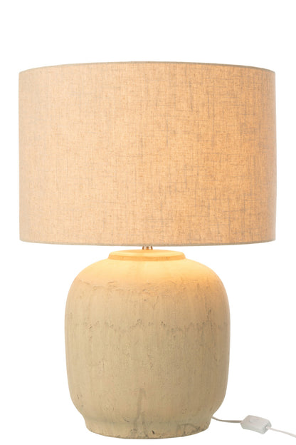 Table lamp Mia terracotta beige large