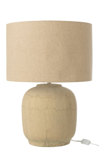 Table lamp Mia terracotta beige large