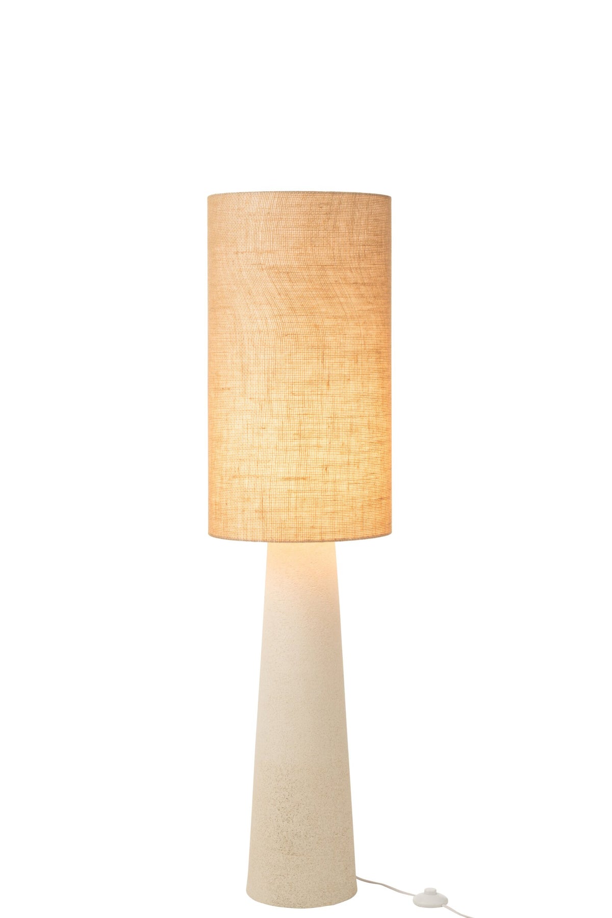 Floor lamp Ava fiberglass/jute natural small