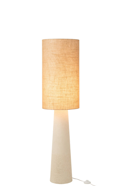 Floor lamp Ava fiberglass/jute natural small