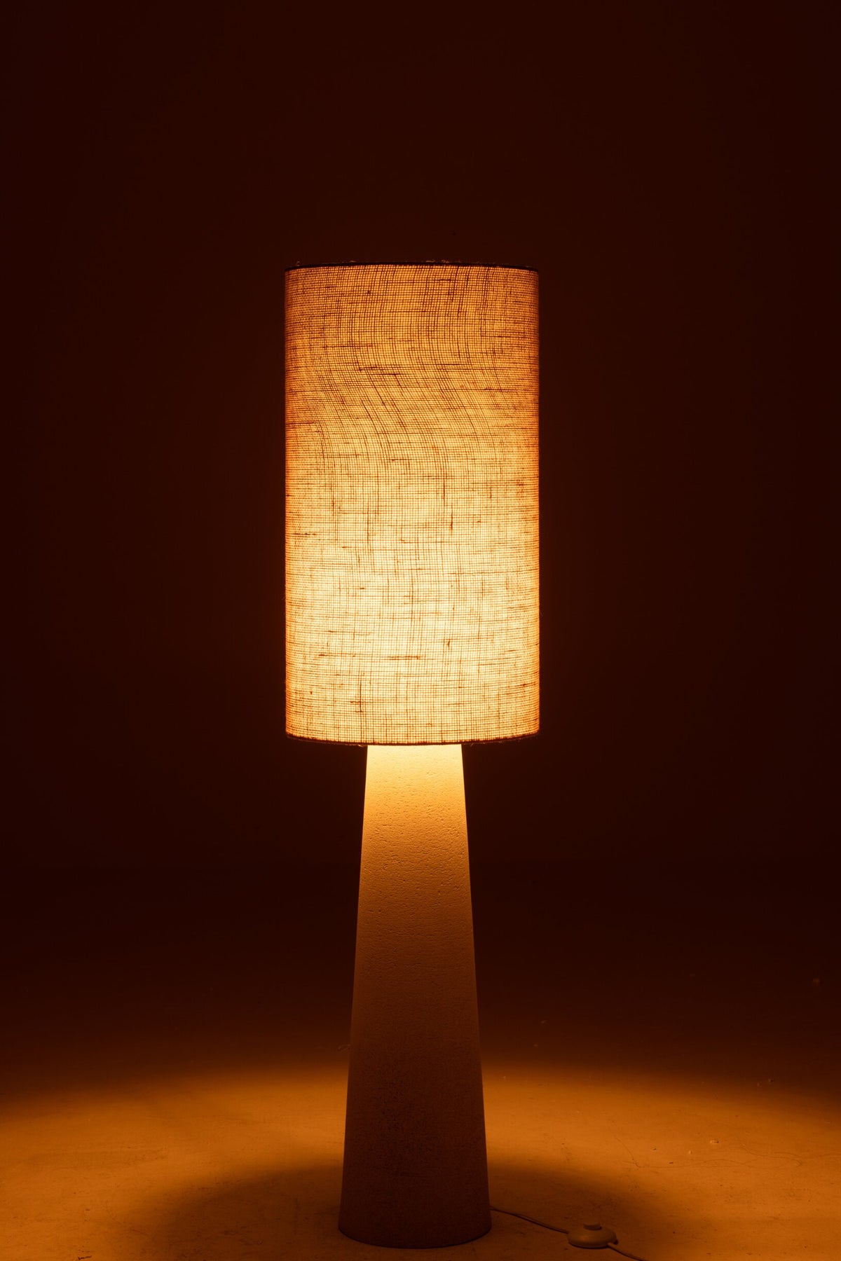 Floor lamp Ava fiberglass/jute natural small
