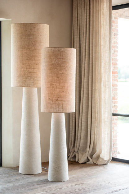 Floor lamp Ava fiberglass/jute natural small