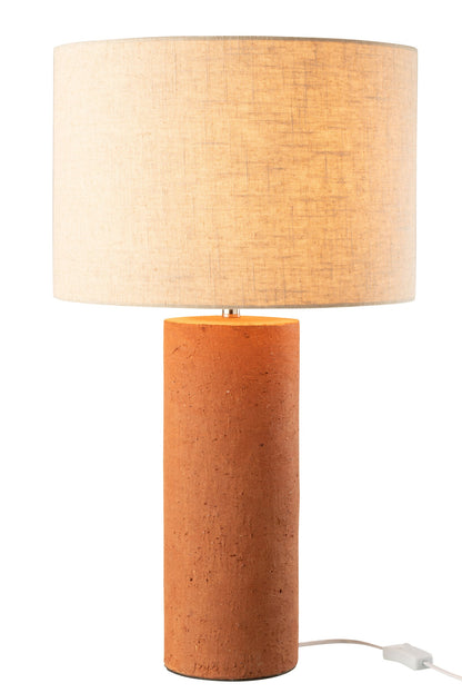 Table lamp Isla terracotta rust