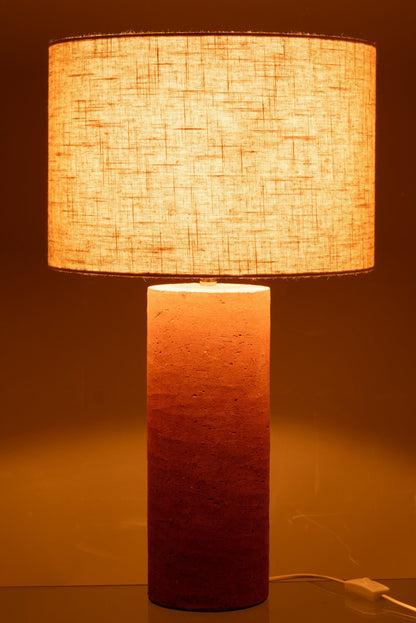 Table lamp Isla terracotta rust