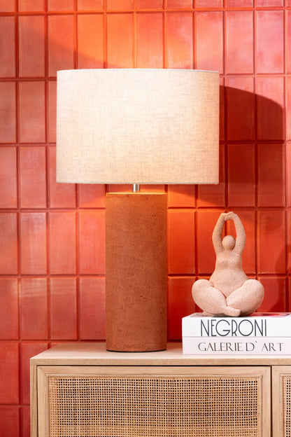 Table lamp Isla terracotta rust