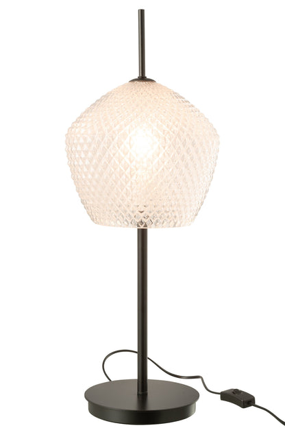 Table lamp glass white