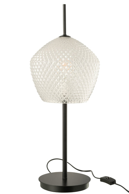 Table lamp glass white