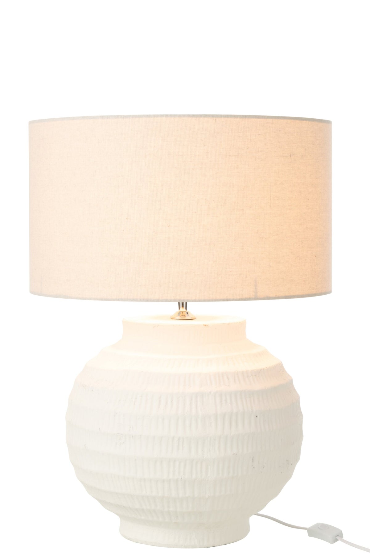 Table lamp terracotta white