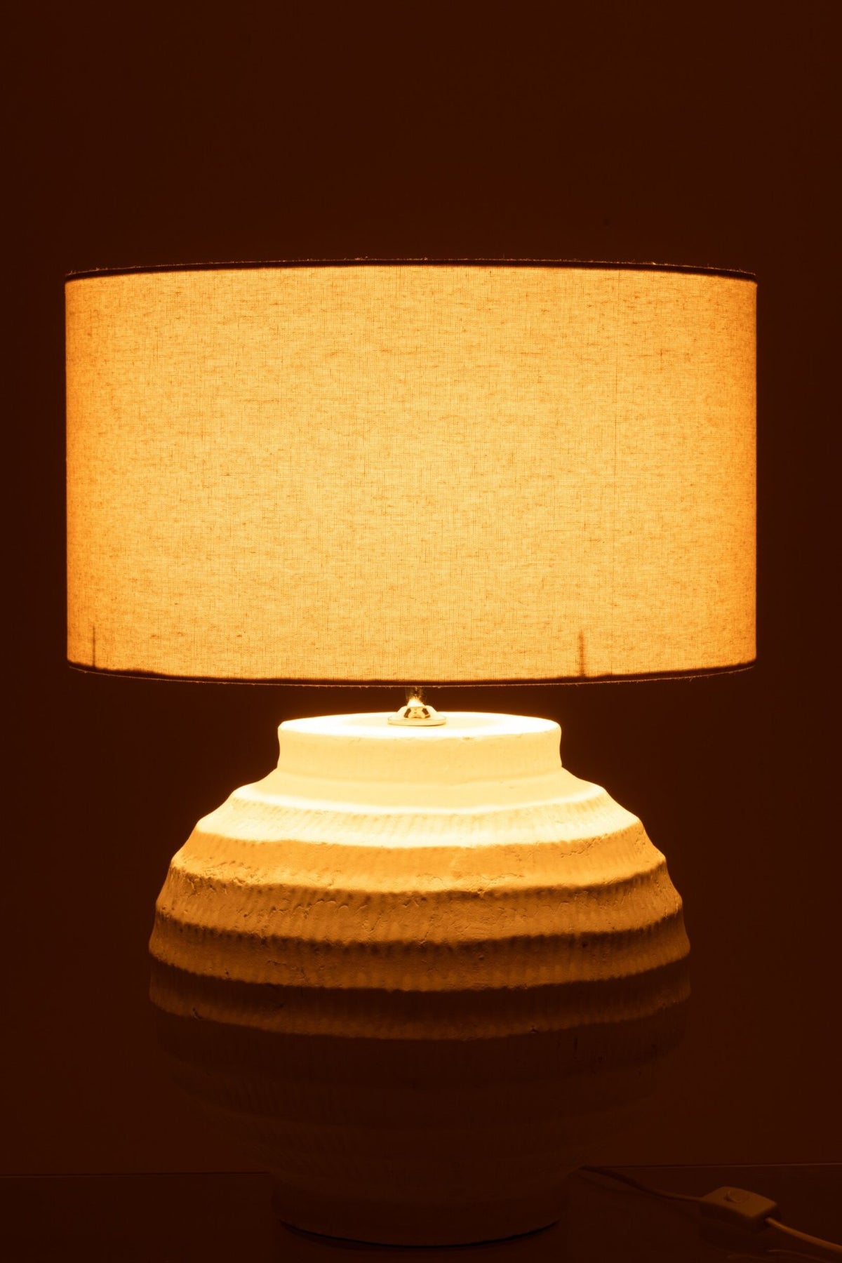 Table lamp terracotta white