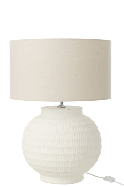 Table lamp terracotta white