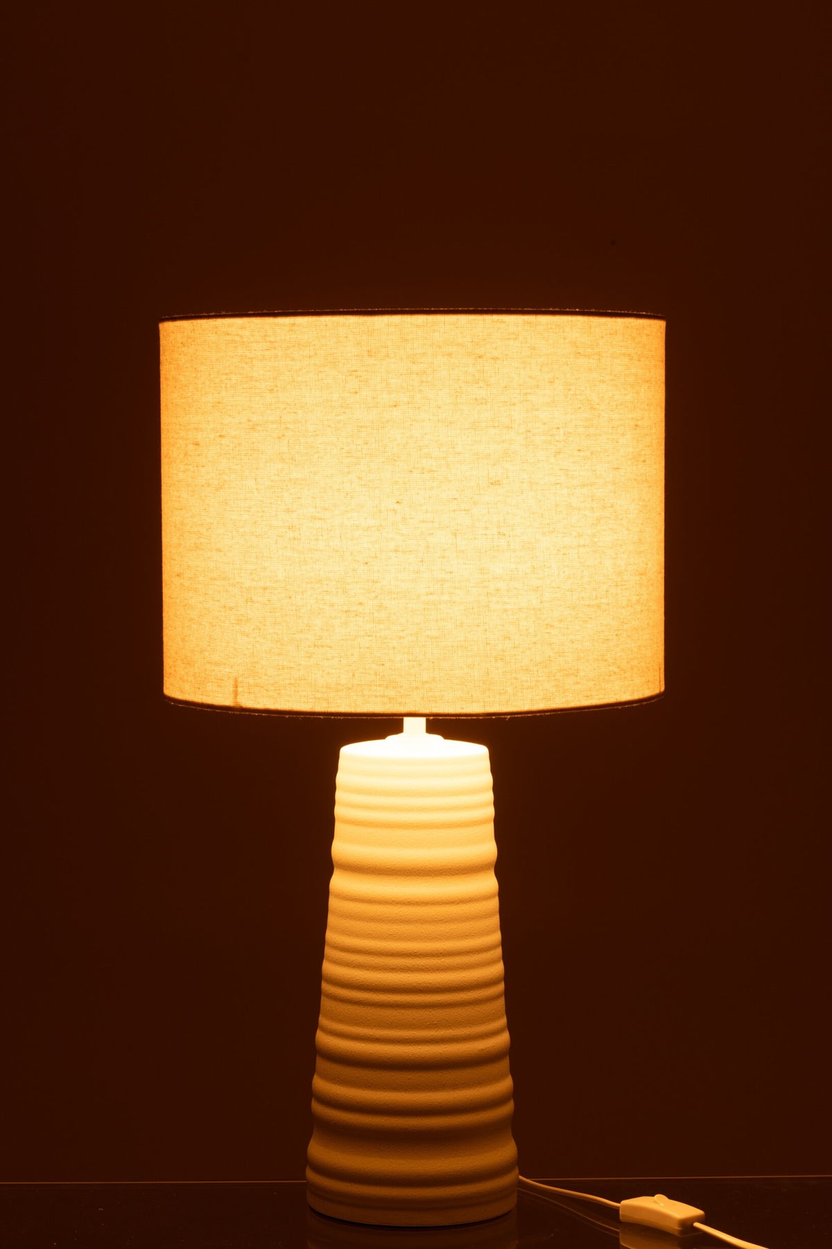 Table lamp ceramic white