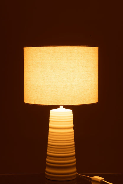 Table lamp ceramic white