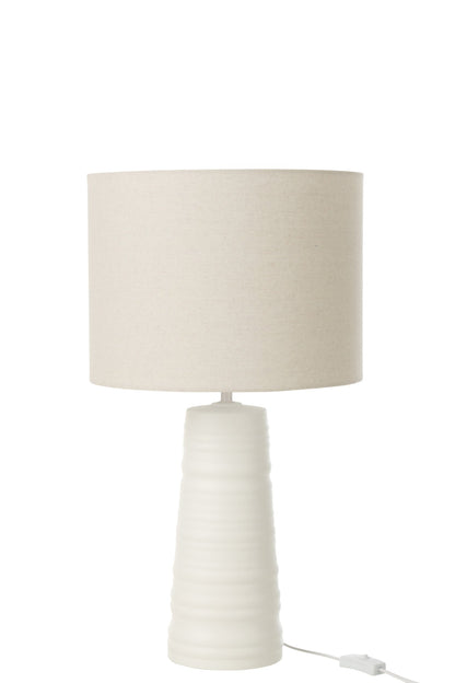 Table lamp ceramic white