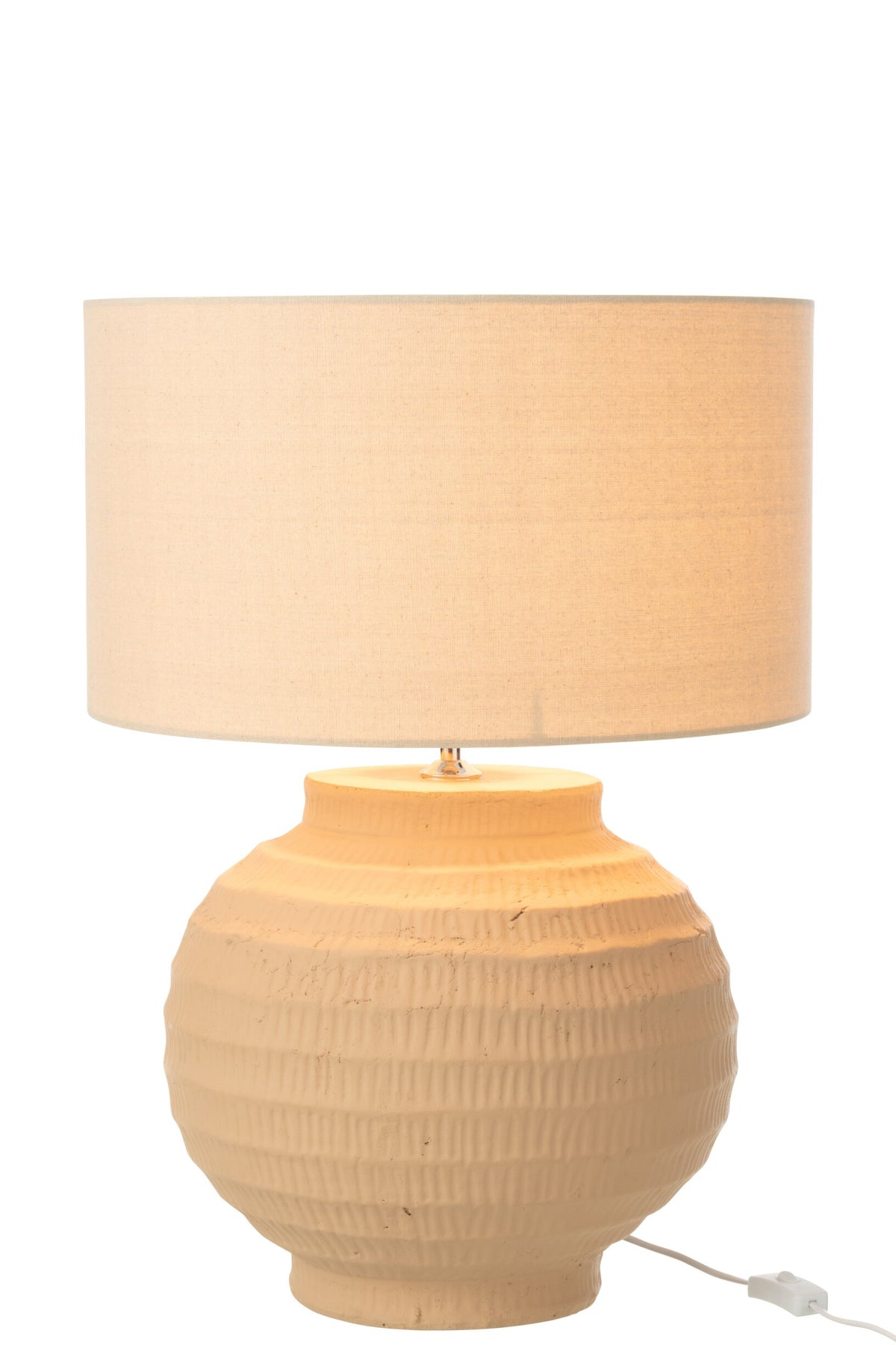 Table lamp terracotta beige