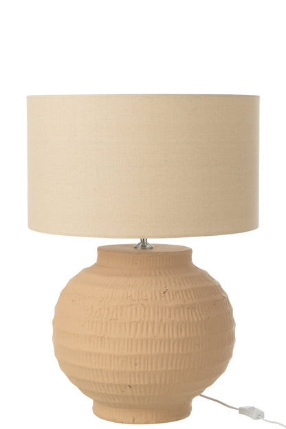 Table lamp terracotta beige