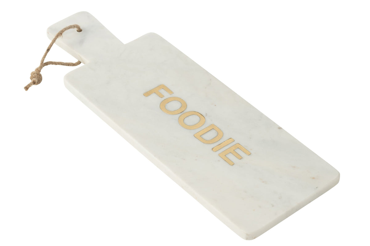 Kaasplank rechthoekig foodie marmer wit