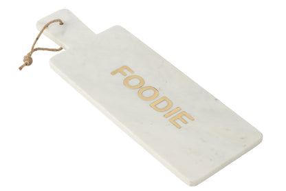 Kaasplank rechthoekig foodie marmer wit