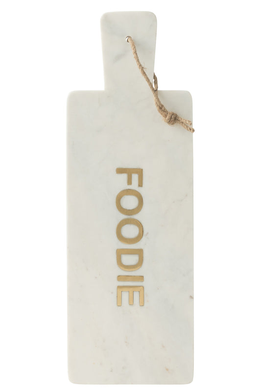 Kaasplank rechthoekig foodie marmer wit