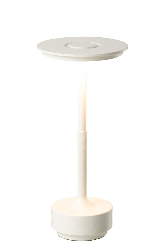 Table lamp led touch plastic white