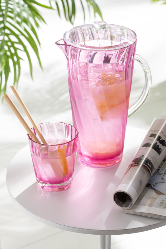 Set van 4 drinkglas kunststof mix