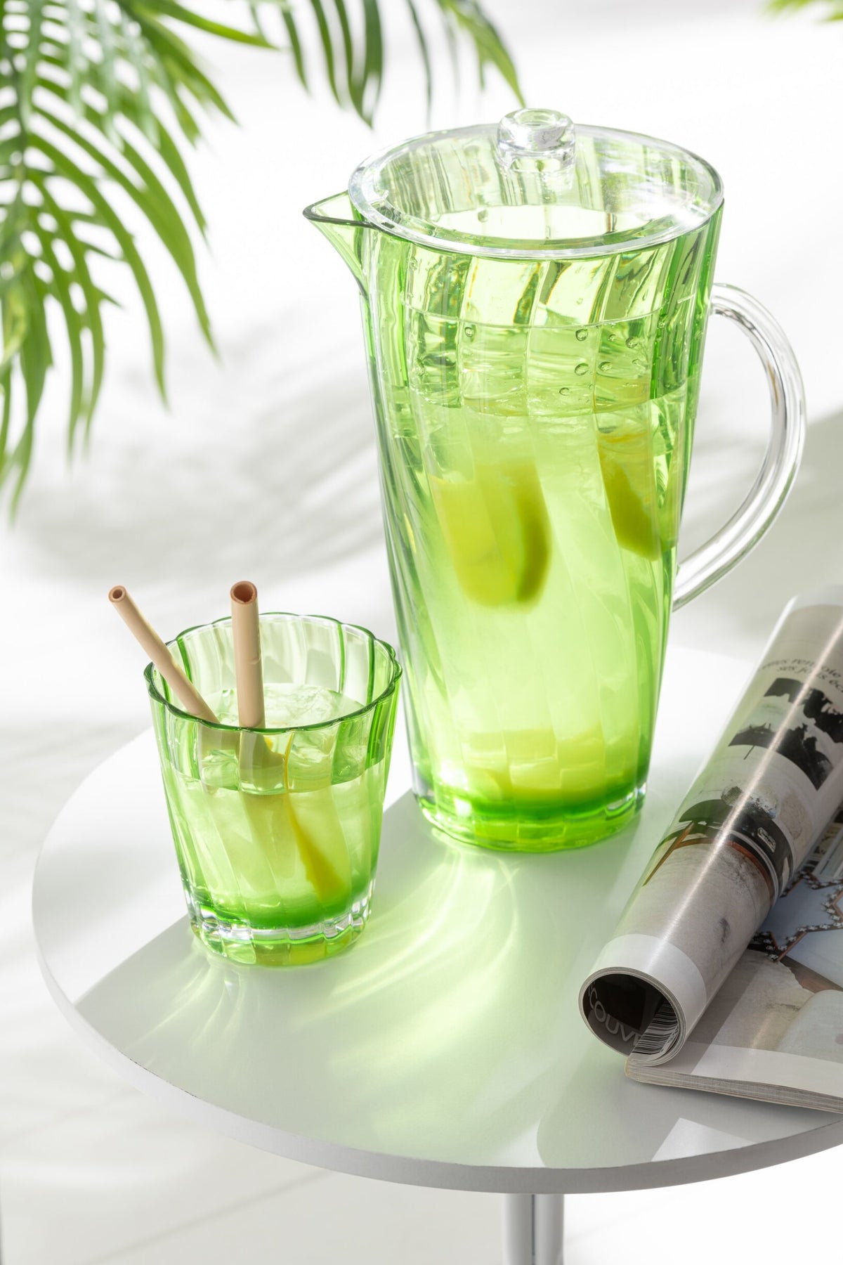Set van 4 drinkglas kunststof mix