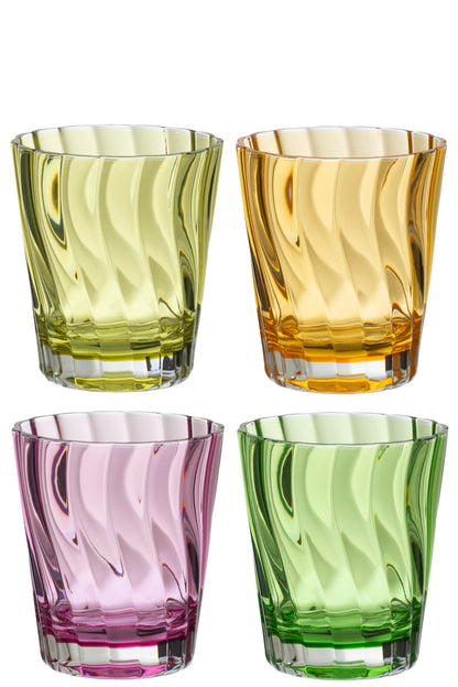 Set van 4 drinkglas kunststof mix