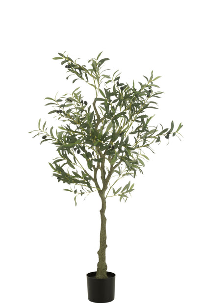 Olive Tree Pot Artificial Green Small