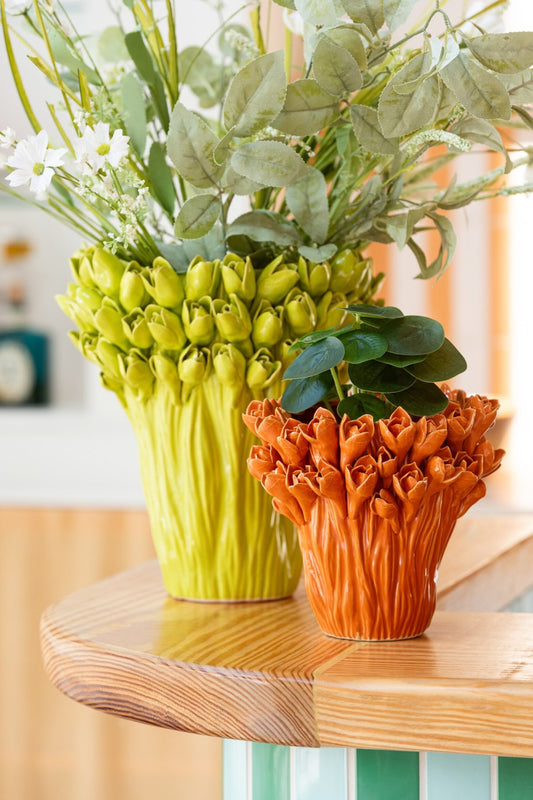 Vase Ambrosia Ceramic Orange Small
