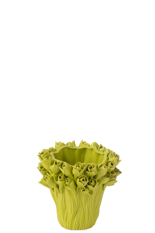 Vase Ambrosia Ceramic Green Small