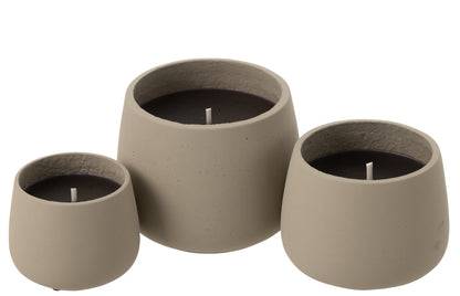Buitenkaars Cyra Cement Grijs Large 45u