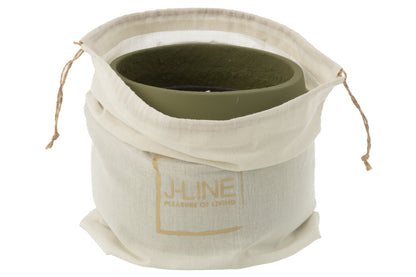 Buitenkaars Cyra Cement Groen Large 45u