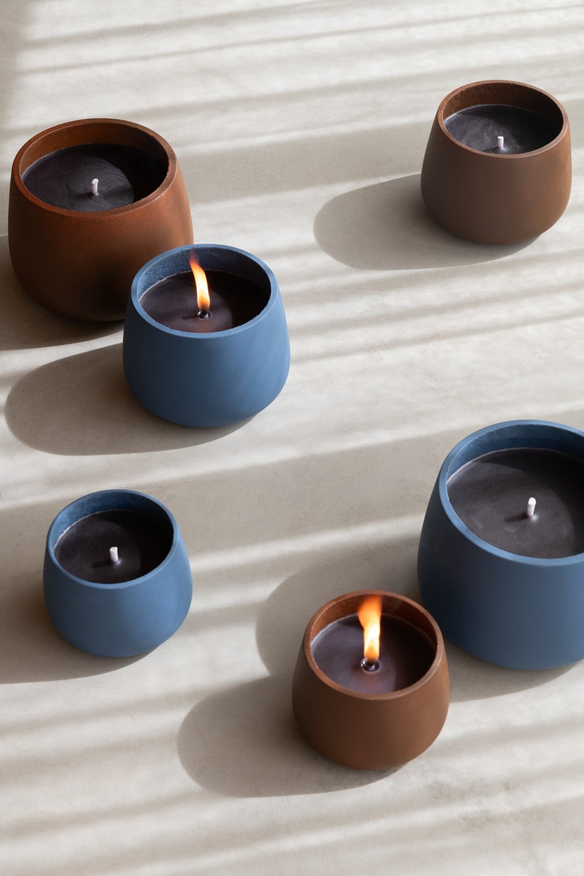 Buitenkaars Cyra Cement Blauw Small 18u