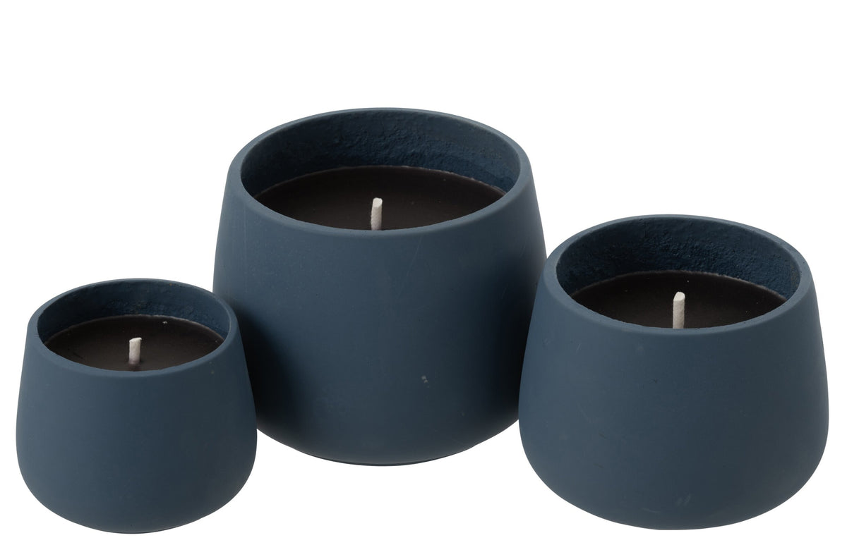 Buitenkaars Cyra Cement Blauw Large 45u