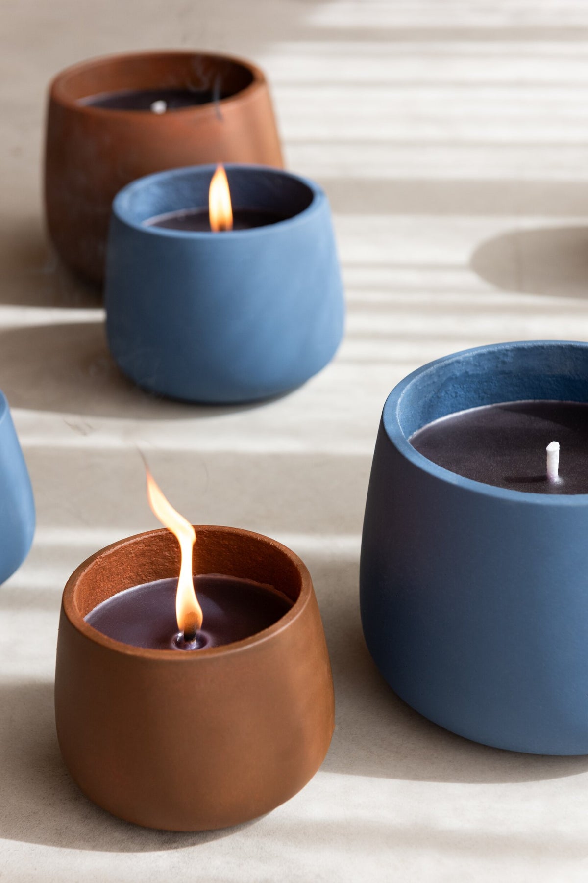 Buitenkaars Cyra Cement Blauw Large 45u
